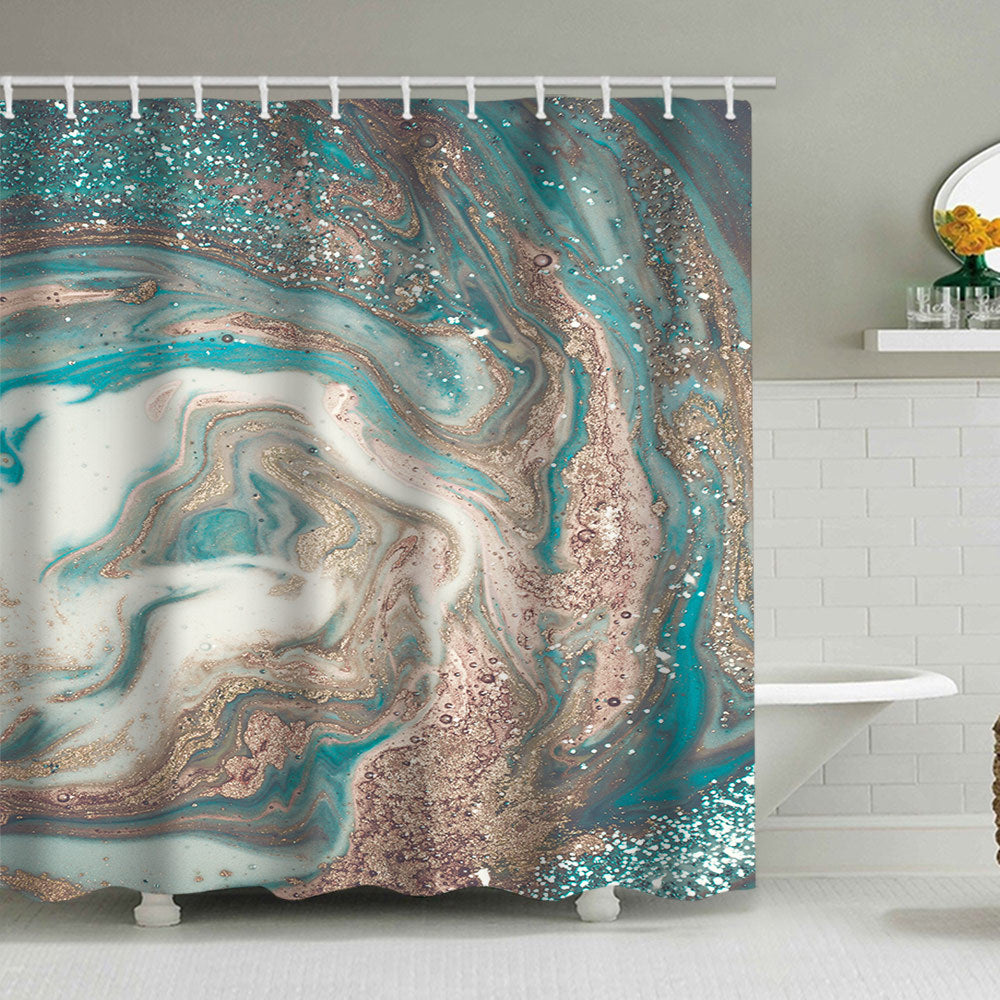 Künstlerisches Marmor Design Duschvorhang Brehn