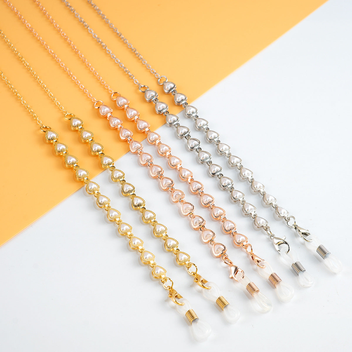 Elegante perlverknüpfte Brillenband Brehn