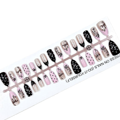 Premium Künstlerischer Press-On Nagel Set Brehn
