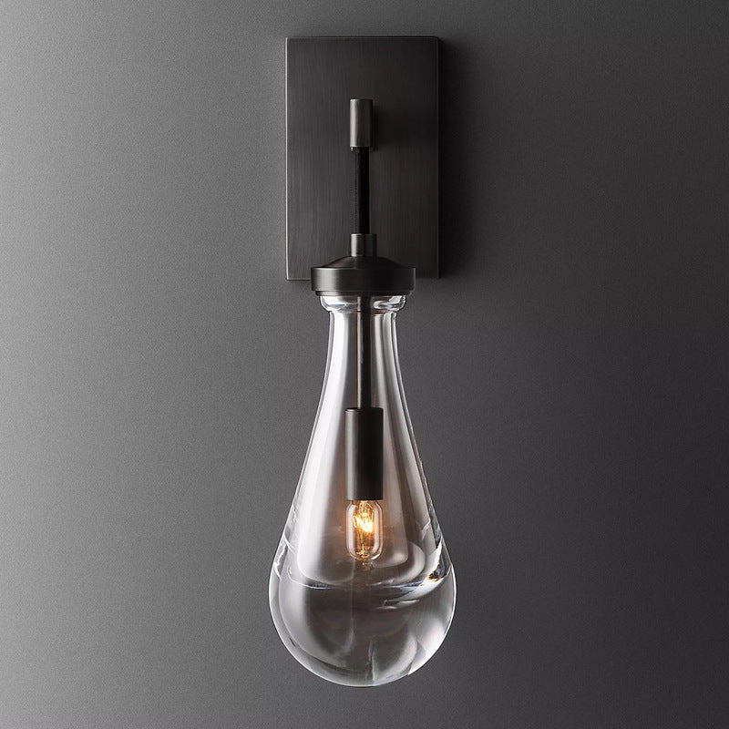 Elegante Glas Wandlampe