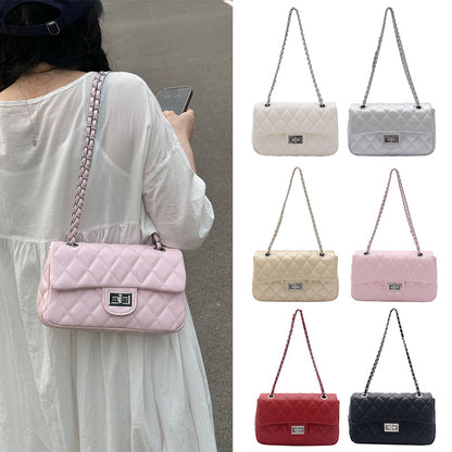 Gequiltete Kettenriemen Abendclutch Tasche