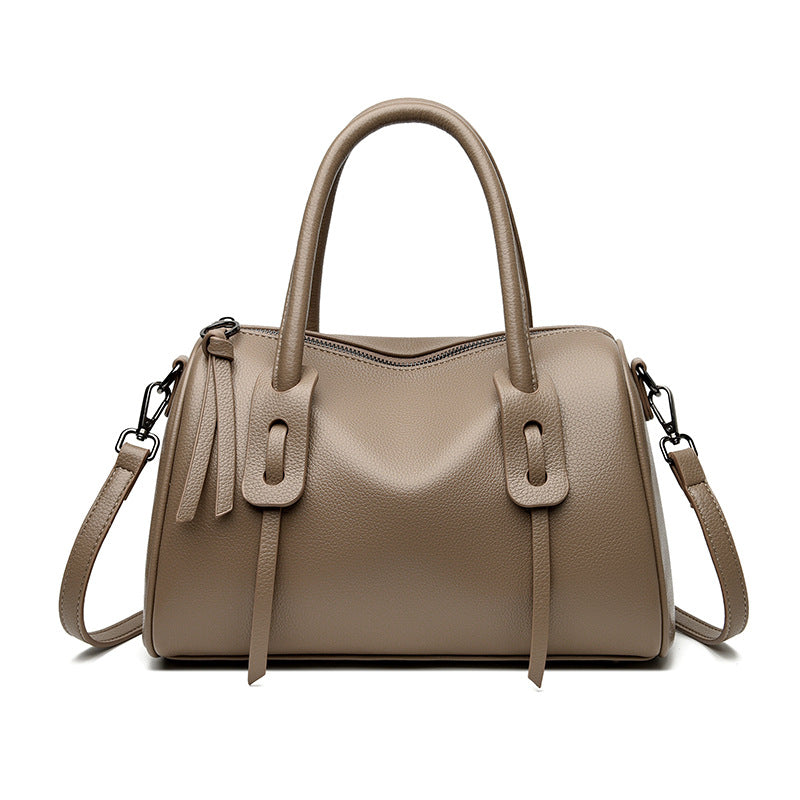 Texturierte Leder-Wochenendtasche Brehn