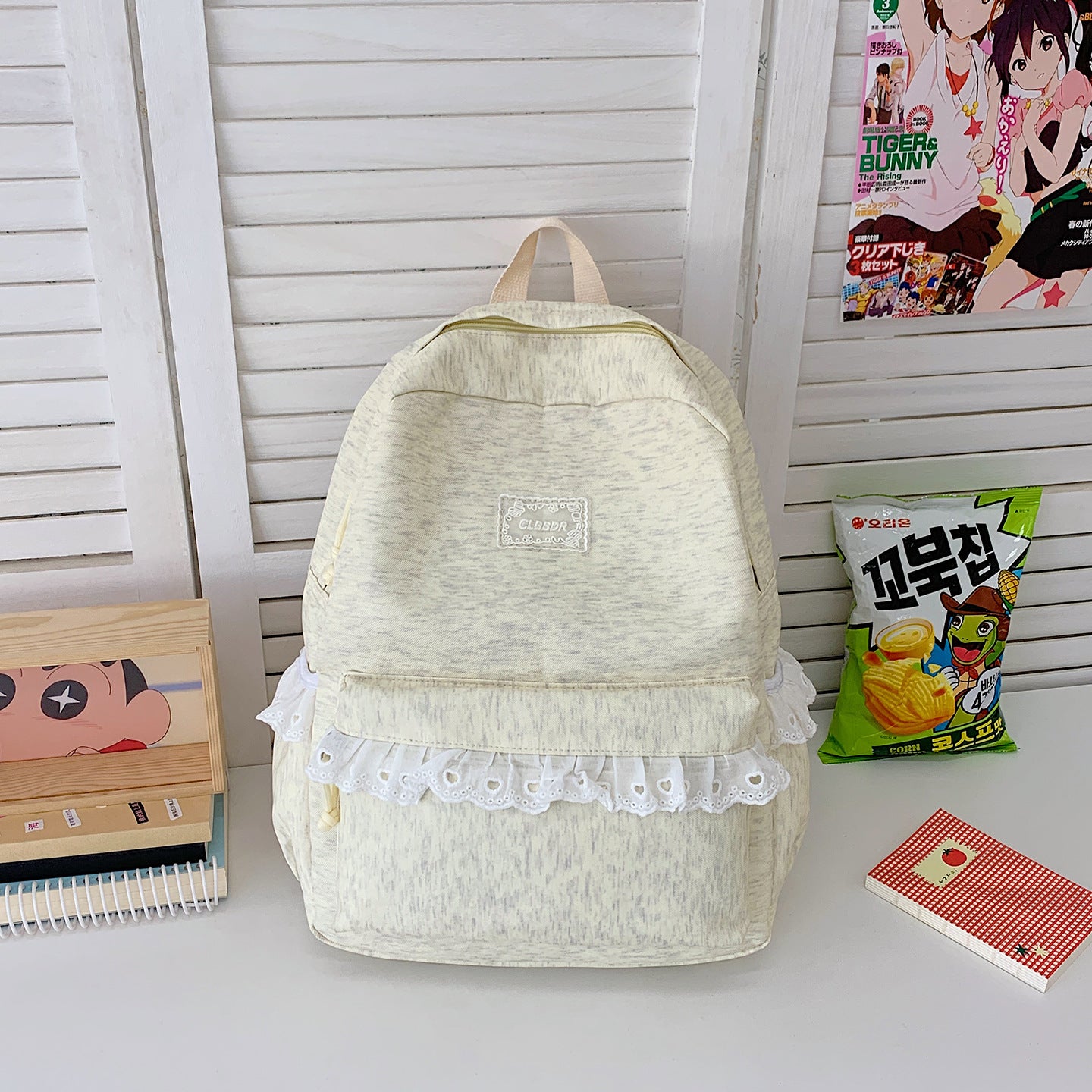 Elegante Rüschen Spitze Schulrucksack