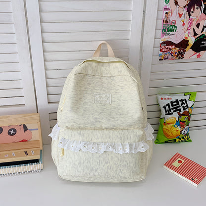Elegante Rüschen Spitze Schulrucksack