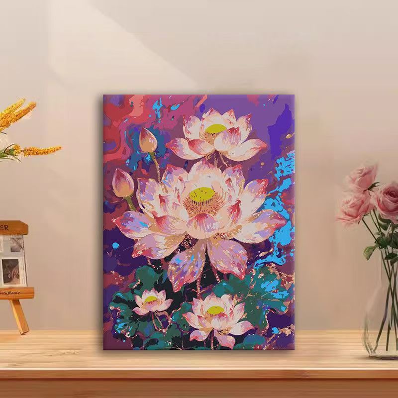 Blumenmuster Wandkunst Leinwanddruck Brehn