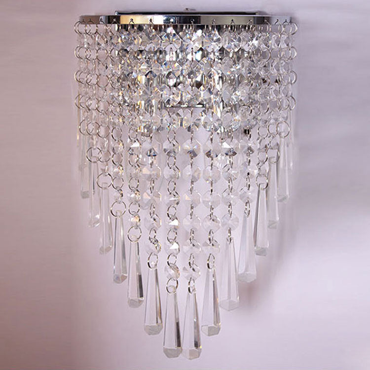 Glamouröse Kristall Wandlampe