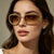 Damen modische Sonnenbrille mit funkelndem Strassbesatz Brehn
