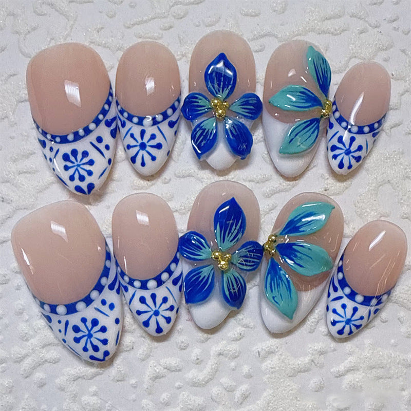 Dekoratives Floral Press-On Nagelkunstset Brehn 1790636675