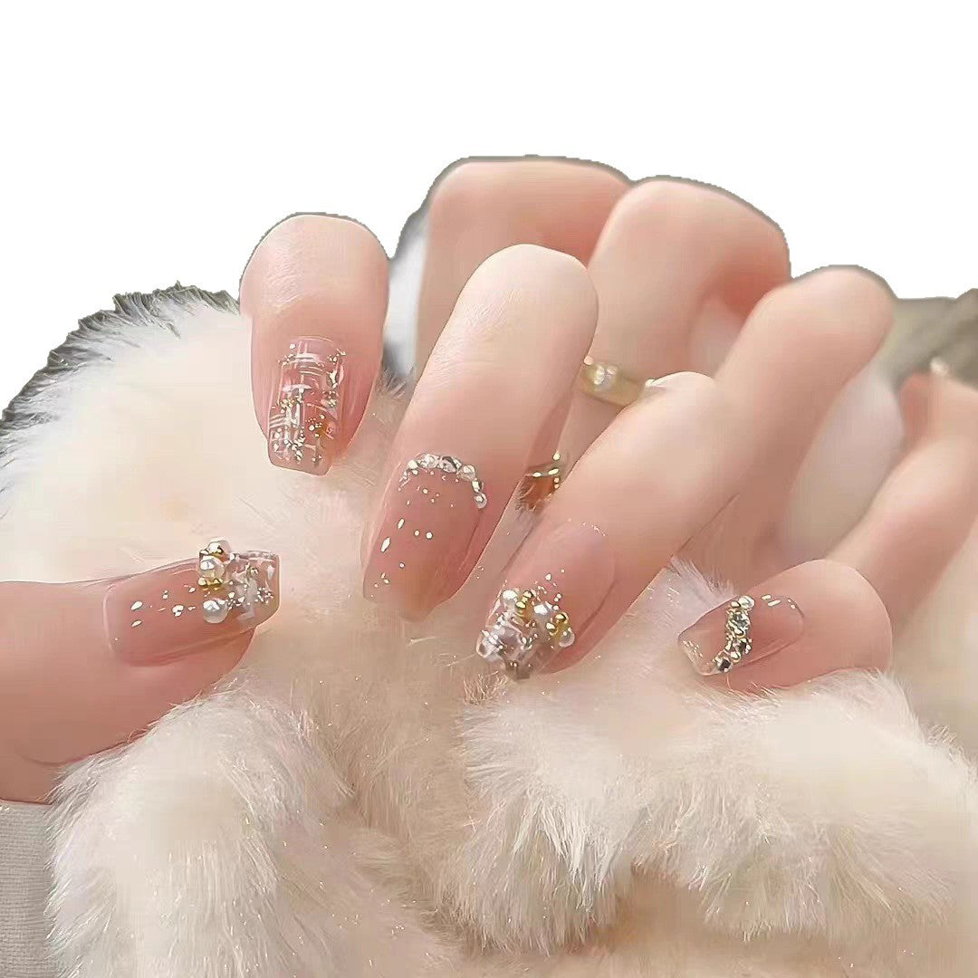 Luxus mit Strass verzierten Press-On Nägel Brehn