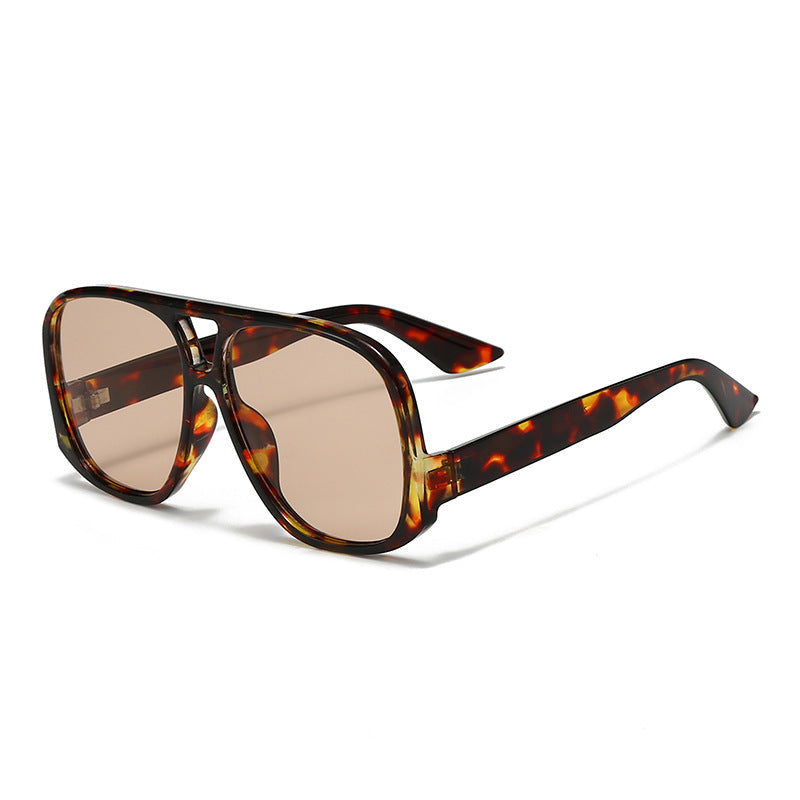 Damen trendige oversized Sonnenbrille im modernen Schildkrötenmuster Brehn