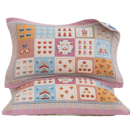 Damen Kissenbezüge mit fröhlichem Patchwork-Motiv Brehn