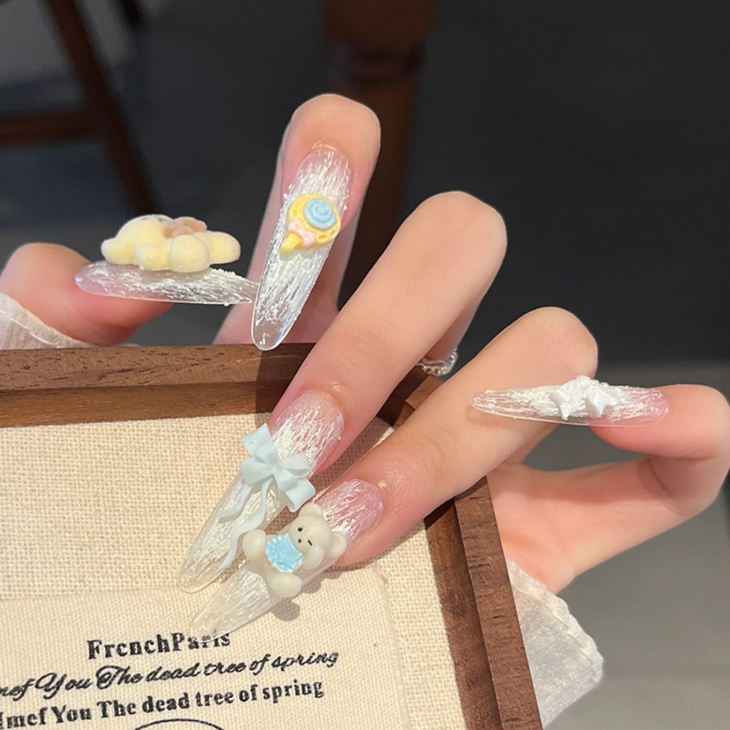Kreative 3D Cartoon-Themen Druck-Nagelkunst Brehn