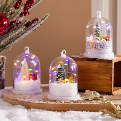 Deko-Laterne mit Weihnachtsmotiv
