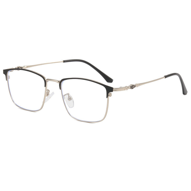 Damen modische quadratische Brille mit elegantem Metallrahmen Brehn