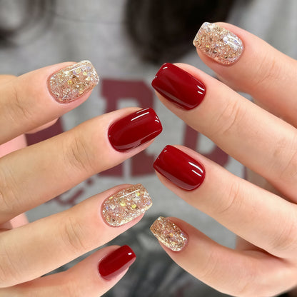 Glitzernde Acryl-Nagelkunst-Verstärkungen Brehn