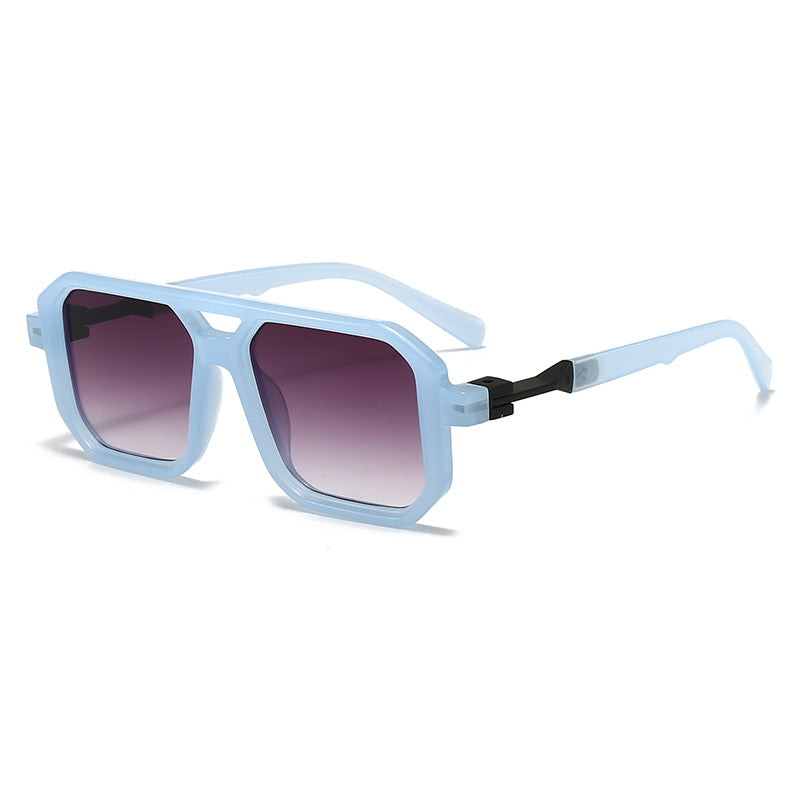 Damen stilvolle oversized Sonnenbrille mit geometrischem Rahmen Brehn