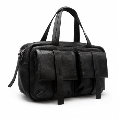 Multi-Taschen-Faux-Leder-Laptoptasche