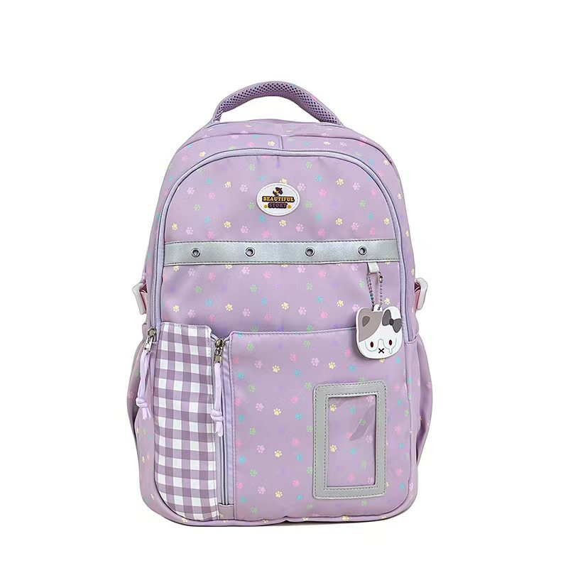 Mehrfach-Taschen gemusterter Rucksack Brehn