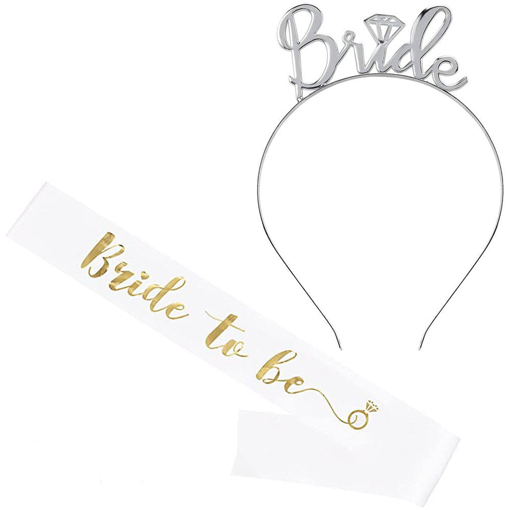 Damen Hochzeitskrone mit Schriftzug Brehn