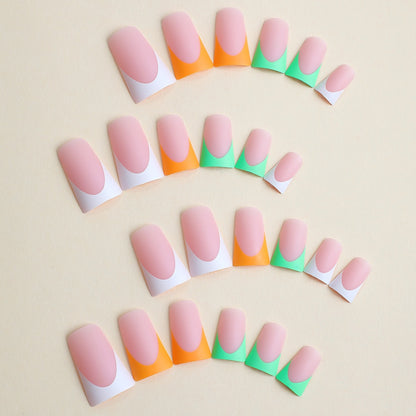 Kunstnagelset mit kreativem Farbverlauf Brehn