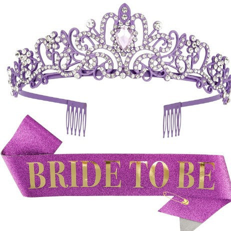 Damen Kristallverzierte Brauttiara Brehn