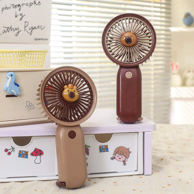 Damen Tragbarer Handventilator mit Tiermotiv Brehn