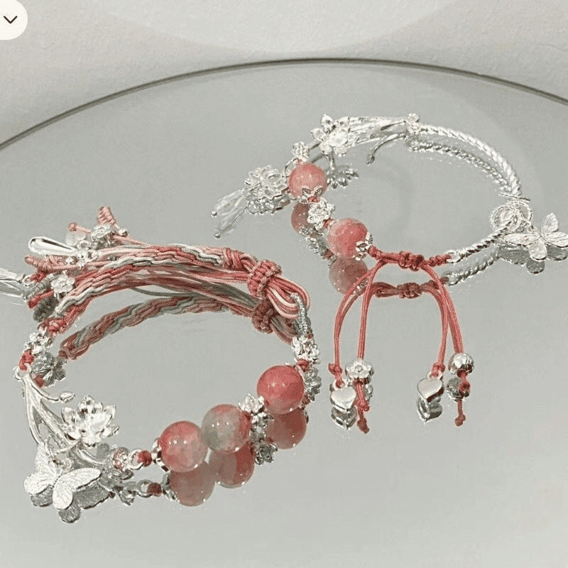 Verstellbares Edelstein Charm Armband Brehn
