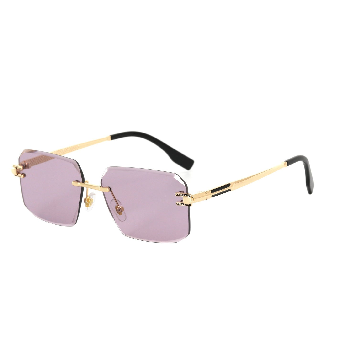 Damen Geometrische Designer-Sonnenbrille mit luxuriösem Metallrahmen und hochwertigen UV-Schutzgläsern Brehn