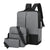 Multi-Compartment-Reise-Rucksack mit abnehmbarem Beutel Brehn