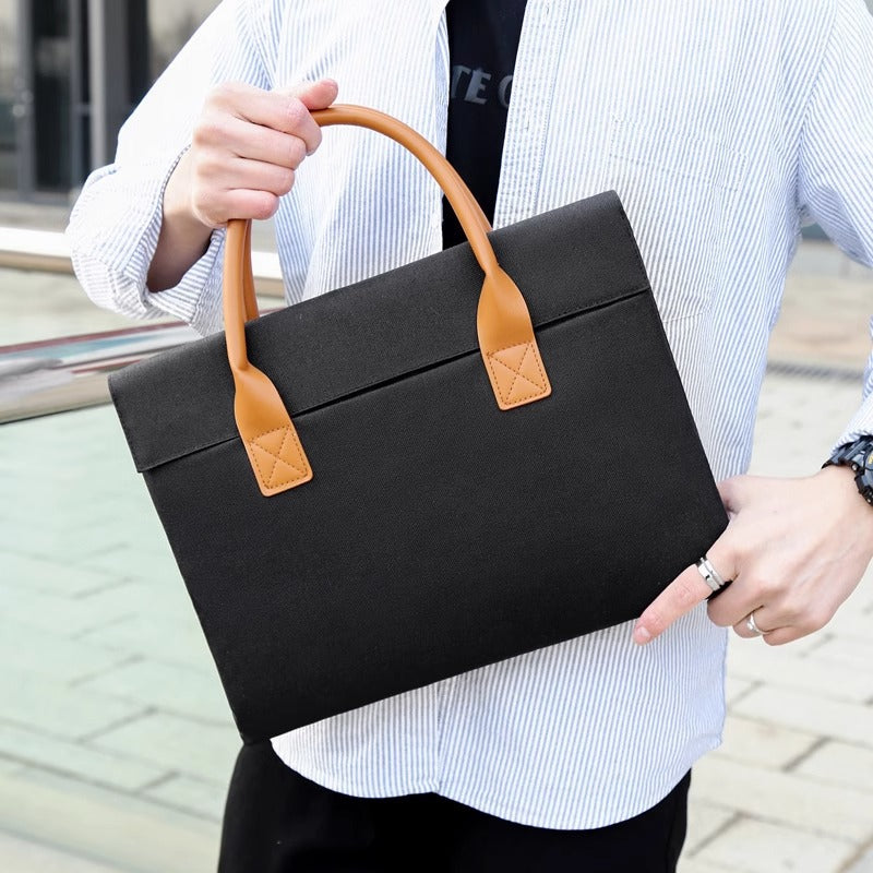 Moderne strukturierte Laptop-Tote-Bag Brehn
