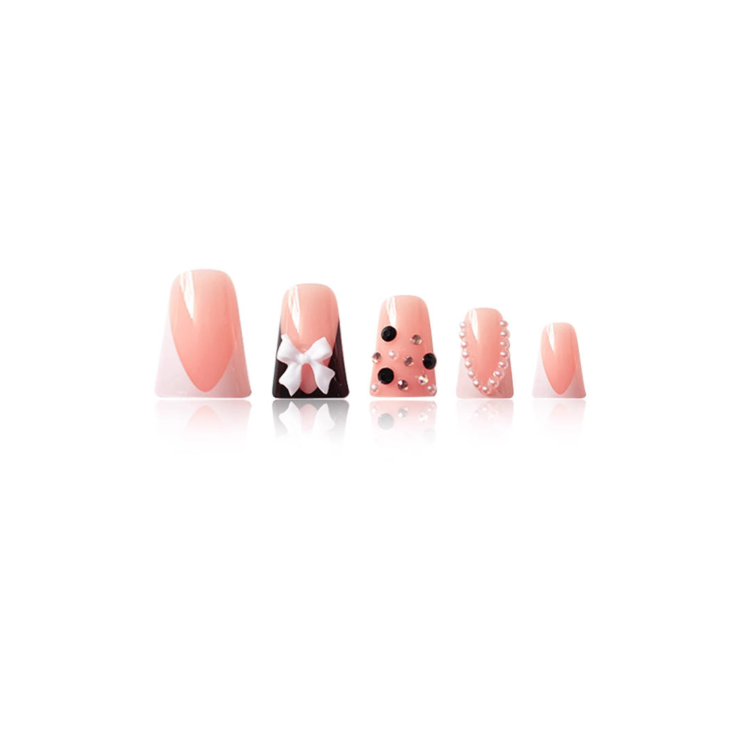 3D Französisch Tip Nagelkunst Extensions Brehn