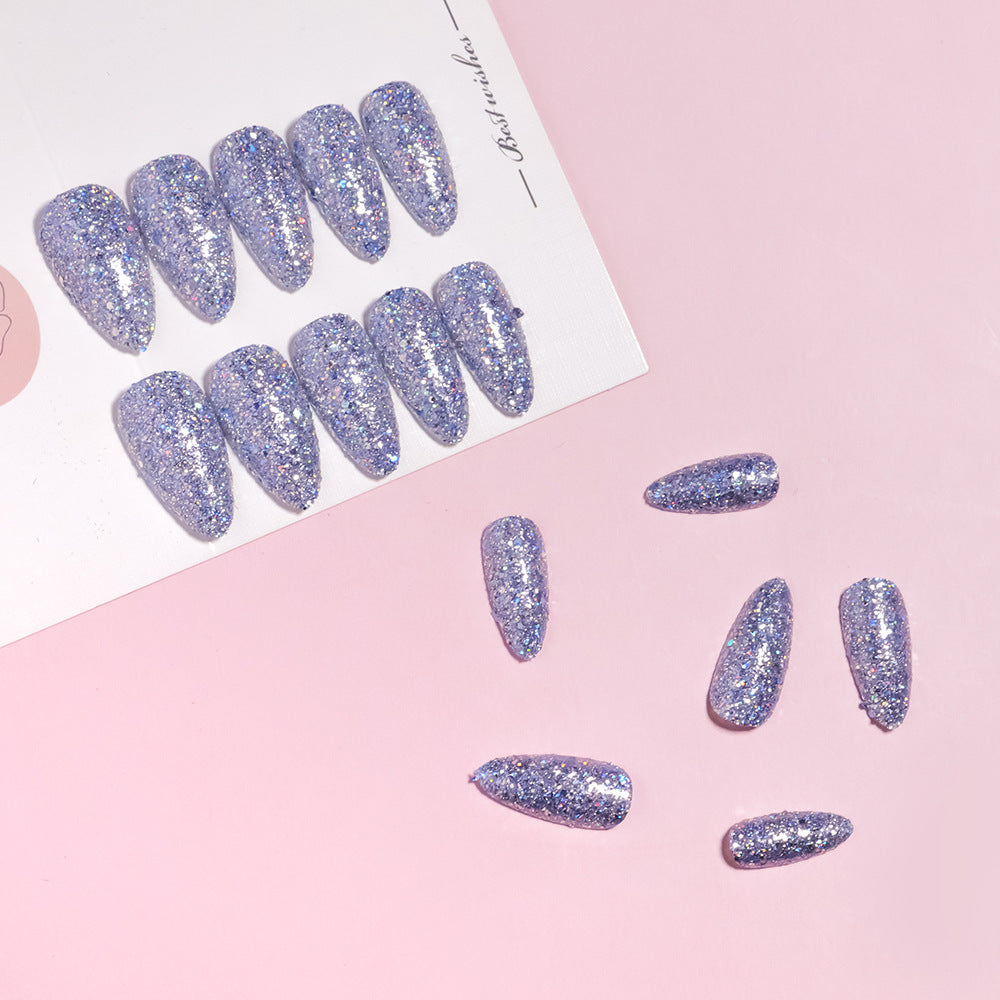 Glamouröse Glitzernde Stiletto Nagel Tipps Brehn