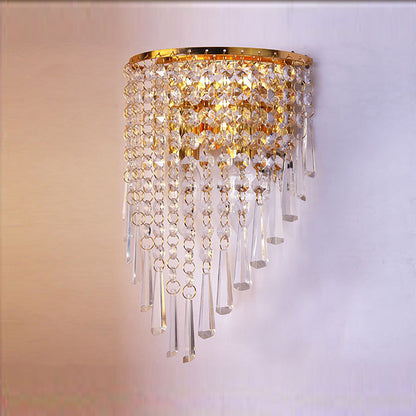 Glamouröse Kristall Wandlampe