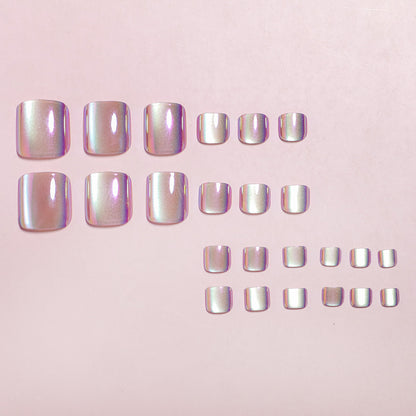Iridescent Press-On Nail Art Set Brehn