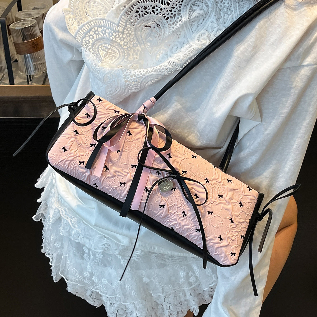 Elegante gesteppte Handtasche