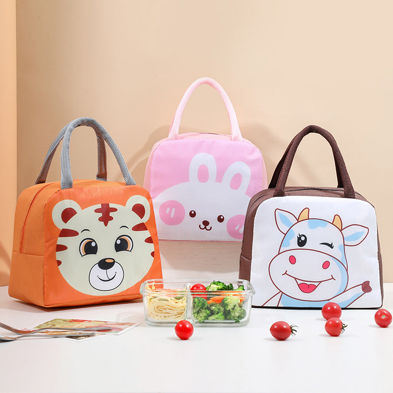 Niedliche tierische isolierte Lunchtasche