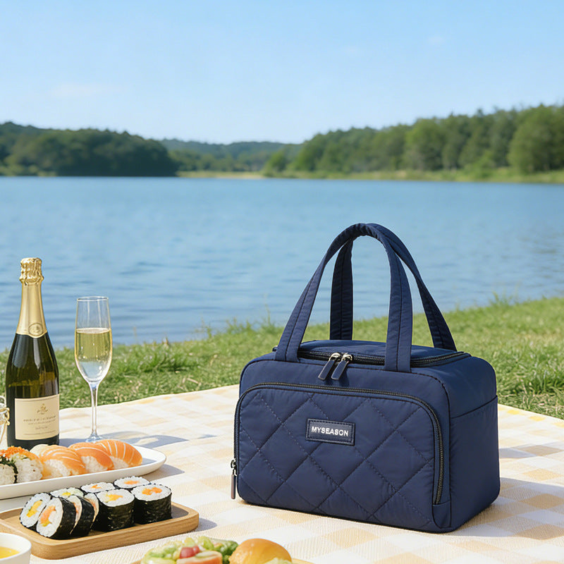 Isolierte gesteppten Lunch-Kühltasche Brehn