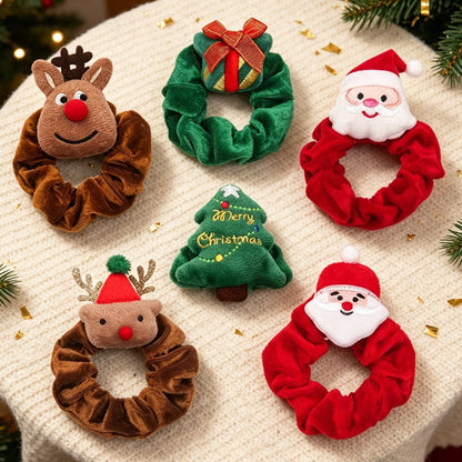 Weihnachtsgeschenk Haargummi mit Schleife