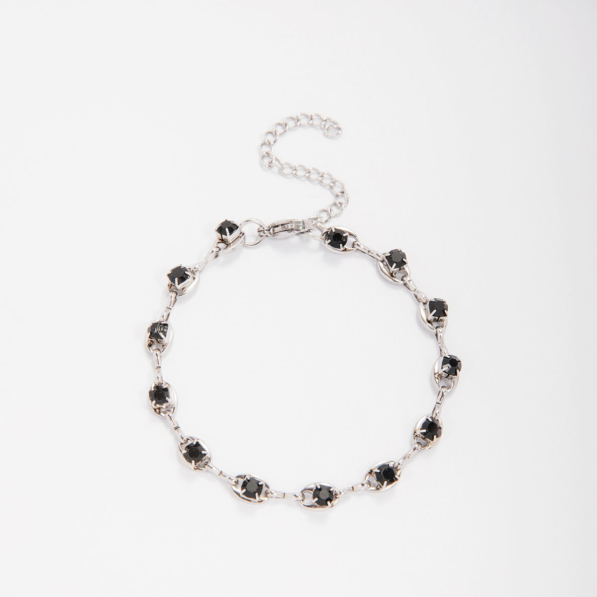 Eleganter Edelstein Akzent Link Armband Brehn