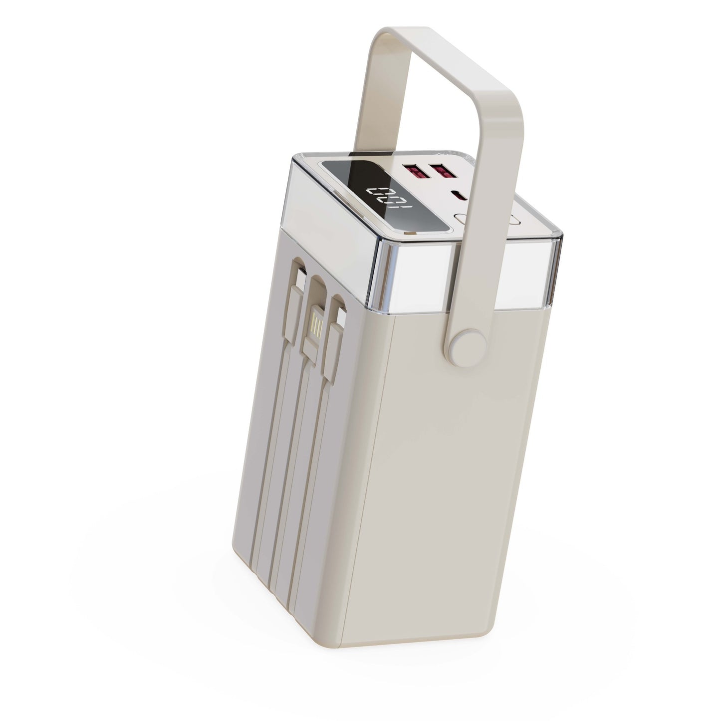 Tragbare Powerbank mit Intelligenter Schnellladefunktion und Digitaler Anzeige Brehn