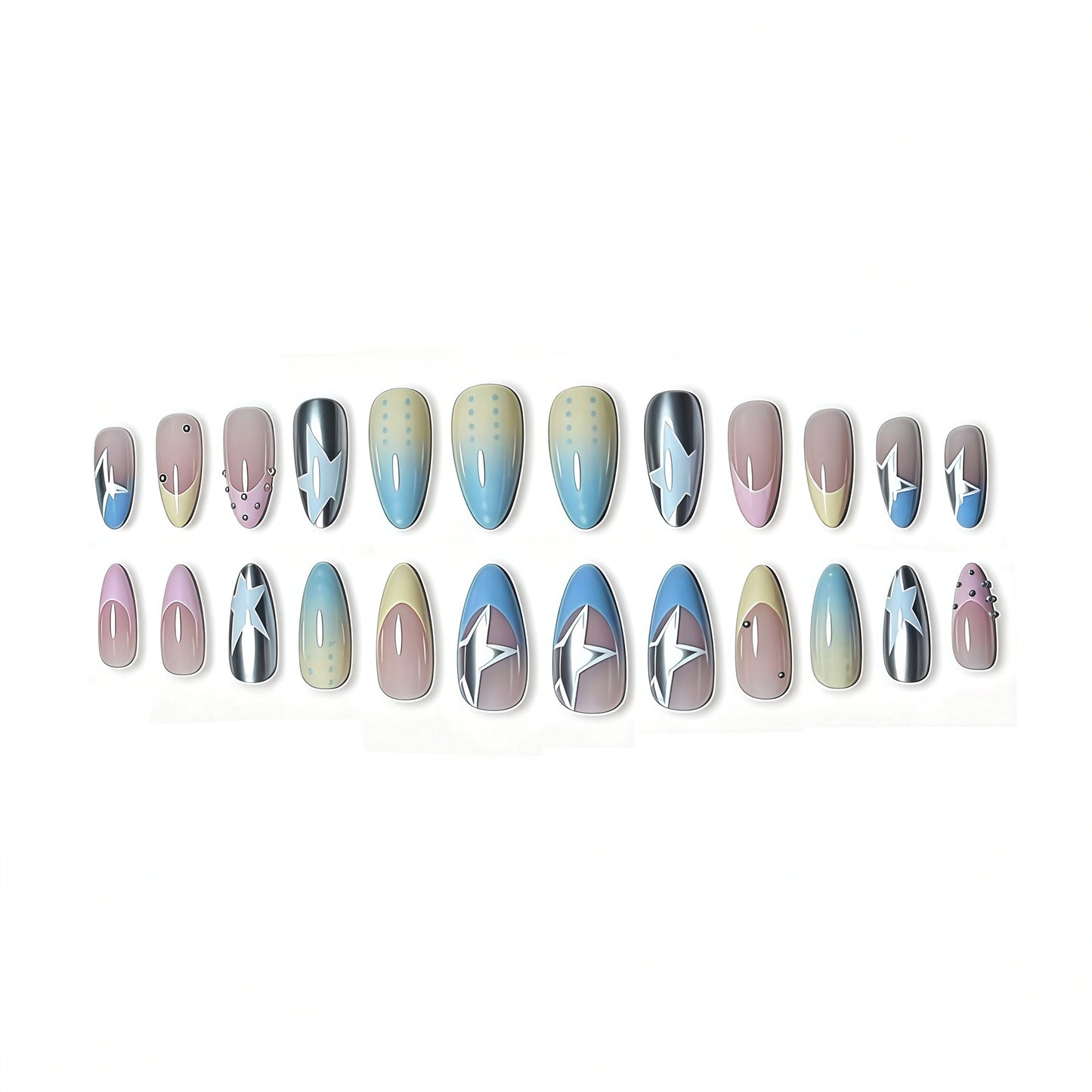 Künstlerische Gel-Nagelkunstverlängerungen Brehn