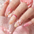 Dekoratives florales Druck-Nagelset Brehn