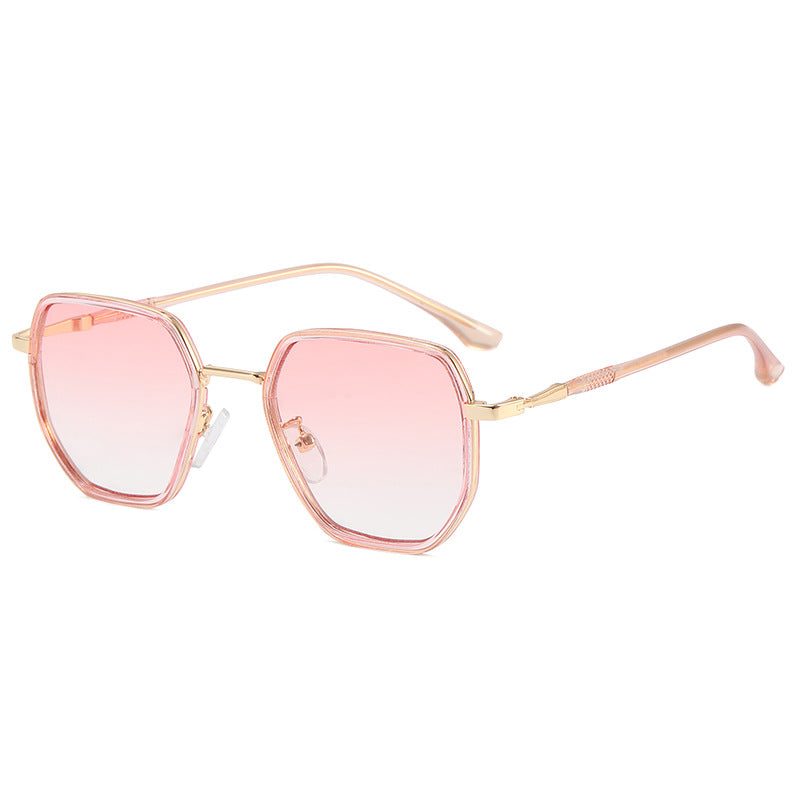 Damen geometrische Sonnenbrille mit elegantem Gläserdesign Brehn