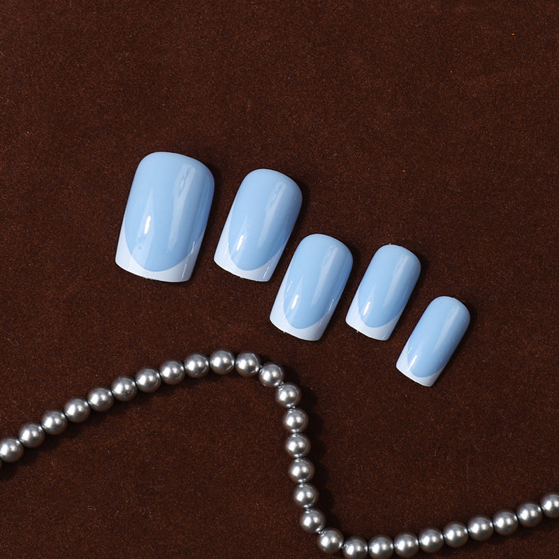 Premium French Tip Press-On Nail Set Brehn