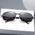 Damen elegante Sonnenbrille mit modernem Metallrahmen Brehn