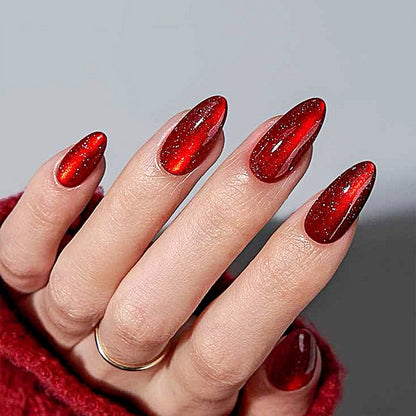 Kunstnagelset mit glänzendem Design Brehn