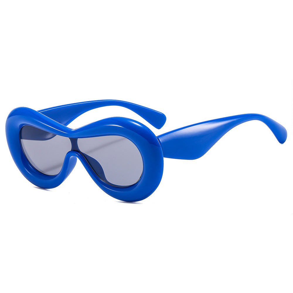 Damen modische Sonnenbrille mit nostalgischem Schwung Brehn