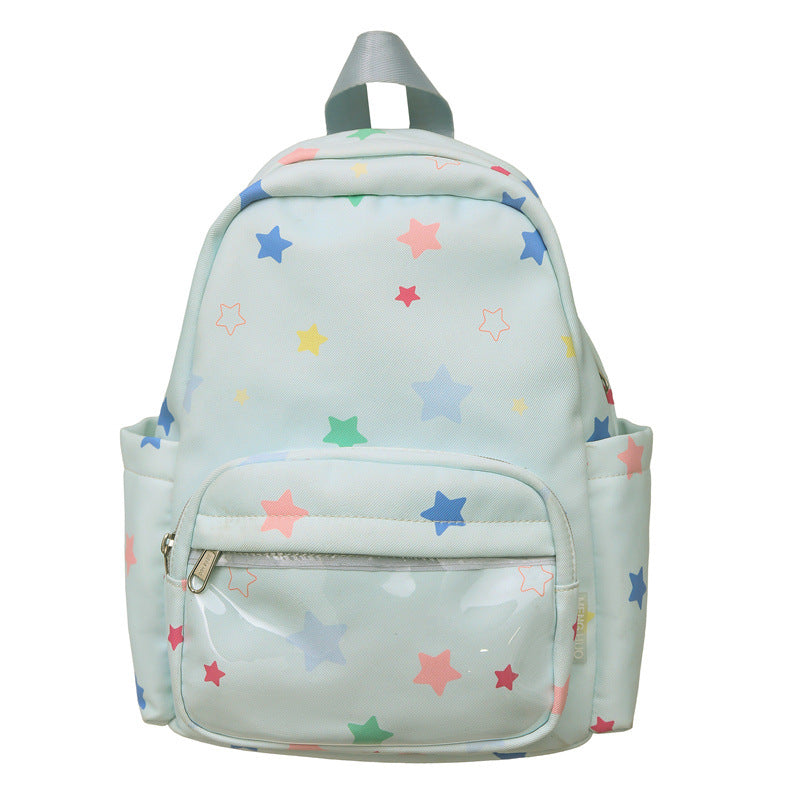 Sternen-Print Multi-Taschen Rucksack Brehn
