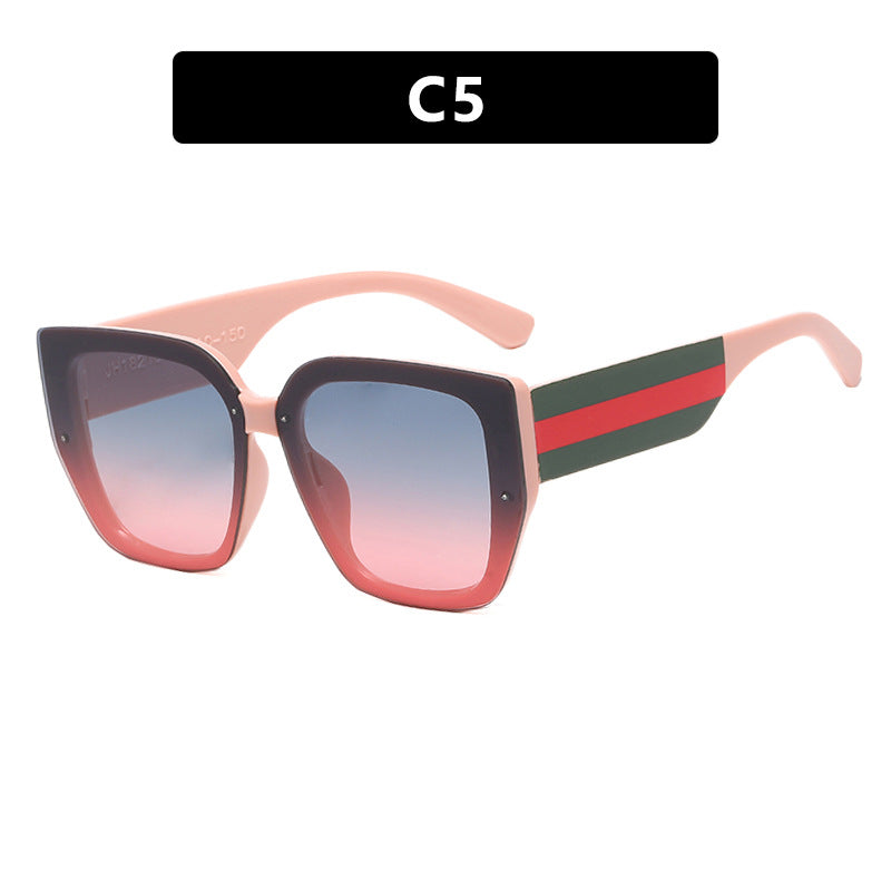 Damen oversized Sonnenbrille mit modischem Rahmen und UV-Schutz Brehn