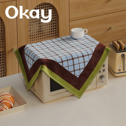 Decorative Plaid Microfiber Appliance Cover with Padded Border
